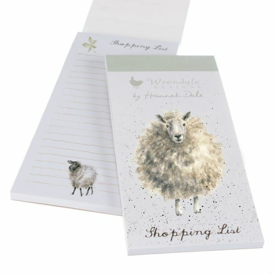 Stationery & Craft Wrendale Designs Magnetic Shopping Pads | The Woolly Jumper' Sheep Magnetic Shopping Pad