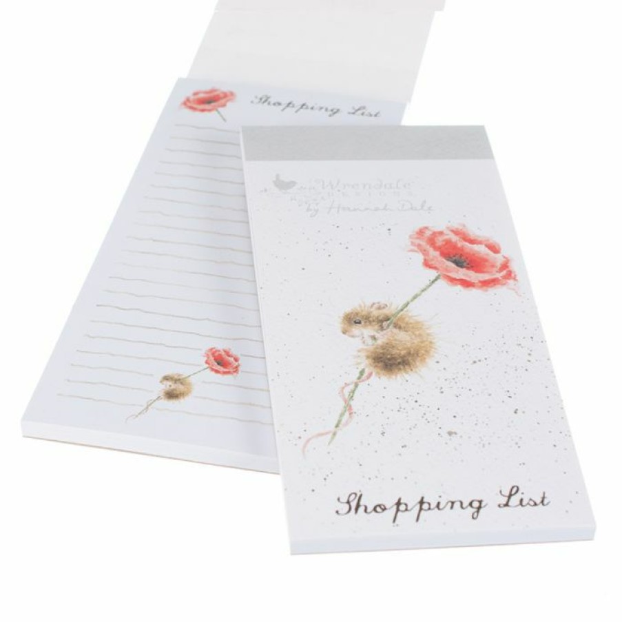 Stationery & Craft Wrendale Designs Magnetic Shopping Pads | Poppy' Mouse Magnetic Shopping Pad