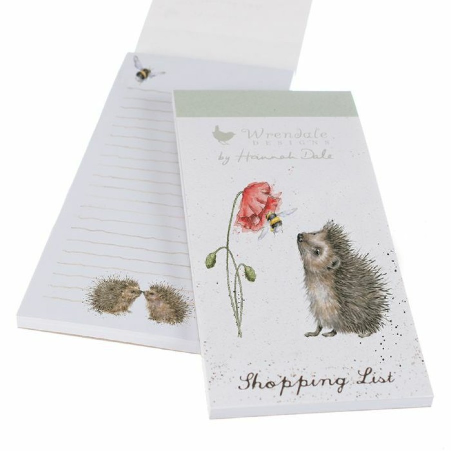 Stationery & Craft Wrendale Designs Magnetic Shopping Pads | Busy As A Bee' Hedgehog Shopping Pad