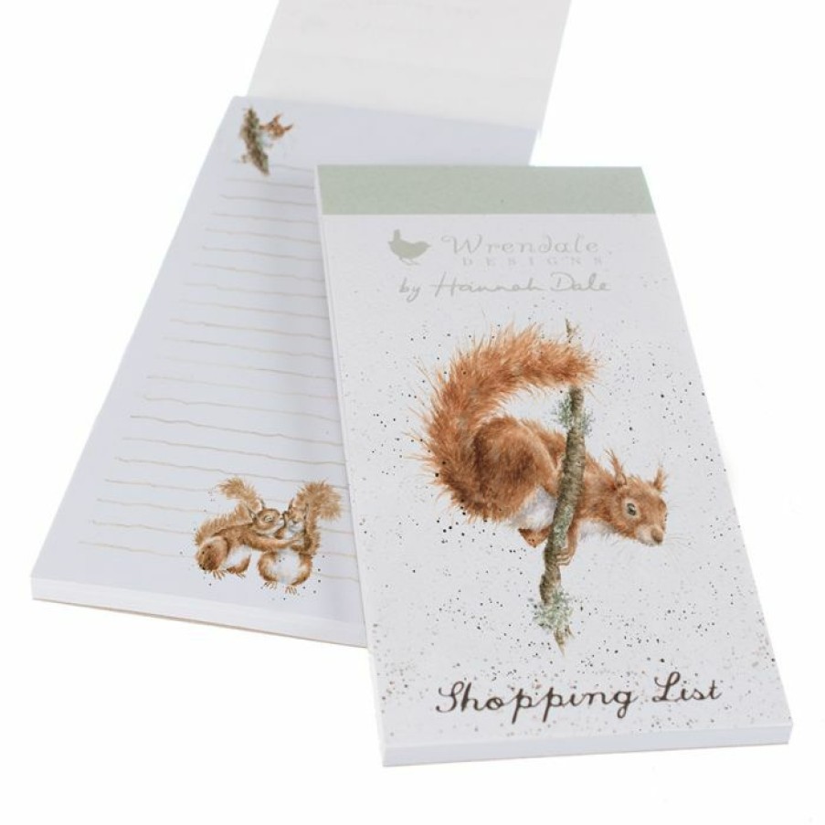 Stationery & Craft Wrendale Designs Magnetic Shopping Pads | The Acrobat' Squirrel Shopping Pad